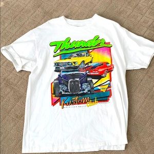 A brandy Melville car graphic T-shirt